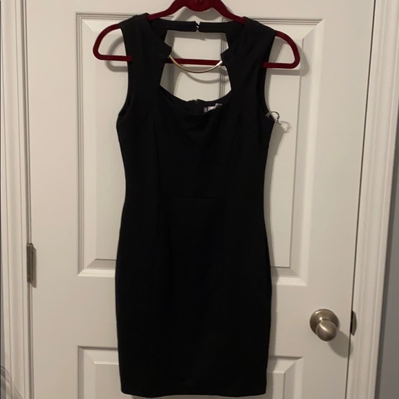 Black Dress with Gold Neck - Picture 1 of 3